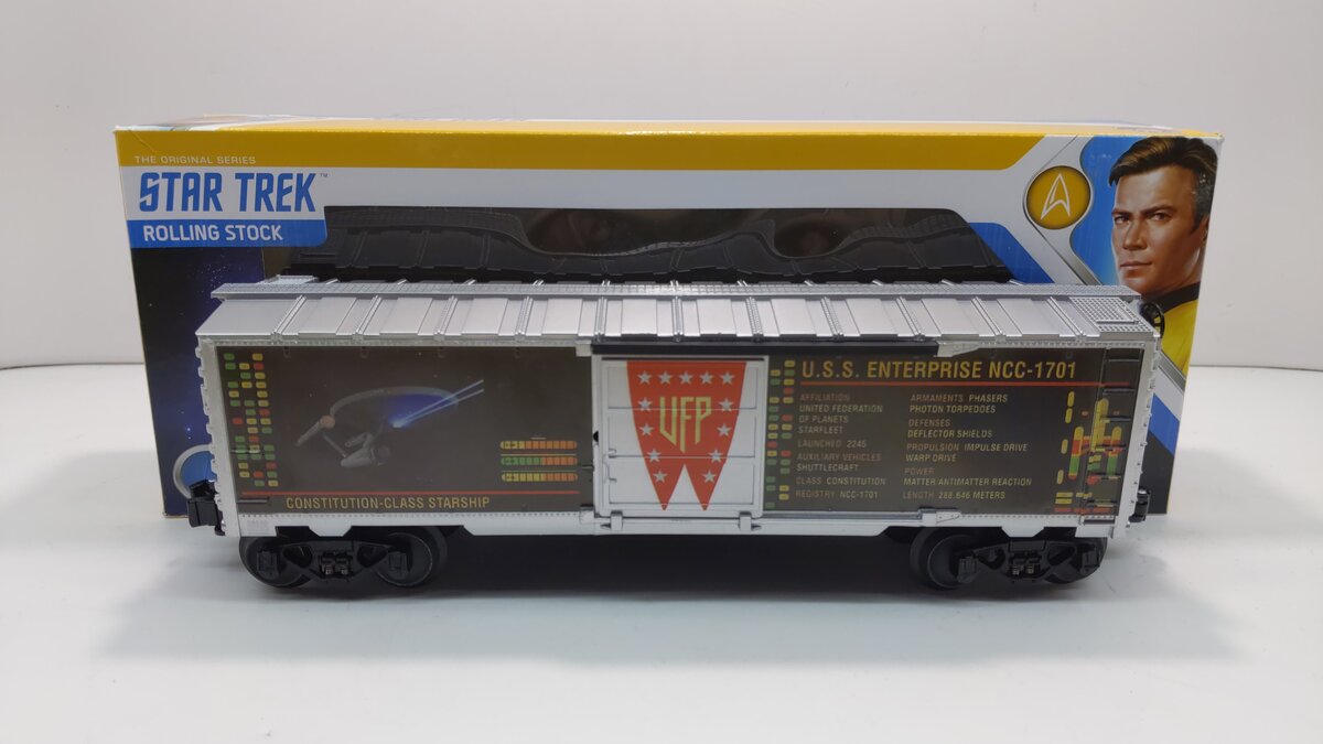Lionel 2028540 O Gauge Capt Kirk Star Trek Boxcar LN/Box
