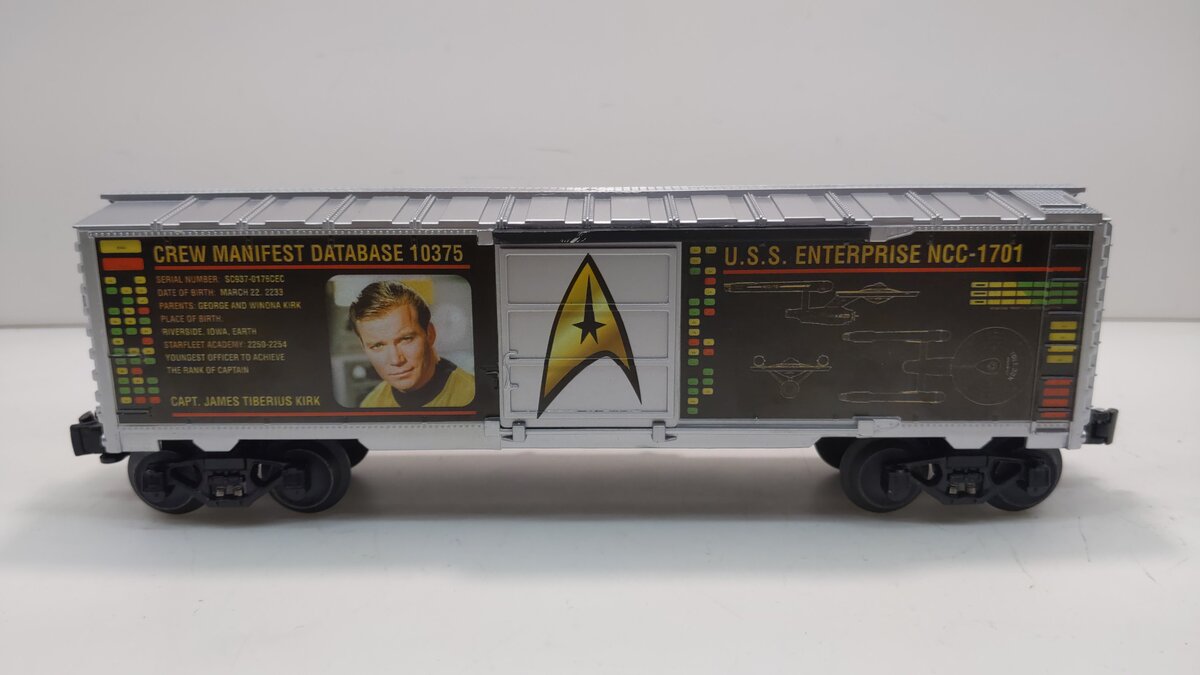 Lionel 2028540 O Gauge Capt Kirk Star Trek Boxcar LN/Box