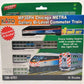 Kato 106-8701 N Scale Chicago Metra MP36PH Bi-Level Commuter Train 4-Unit Set