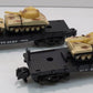 American Flyer 6-48507 S US Army Flatcars with Tanks (Set of 2) NIB