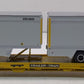 Athearn 92628 HO Trailer Train 85' Flat Car w/2- 40' Trailer #474668