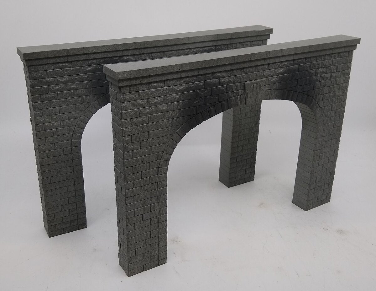 MTH 40-9015 O Scale RailKing Double Train Tunnel Portal (Pack of 2)