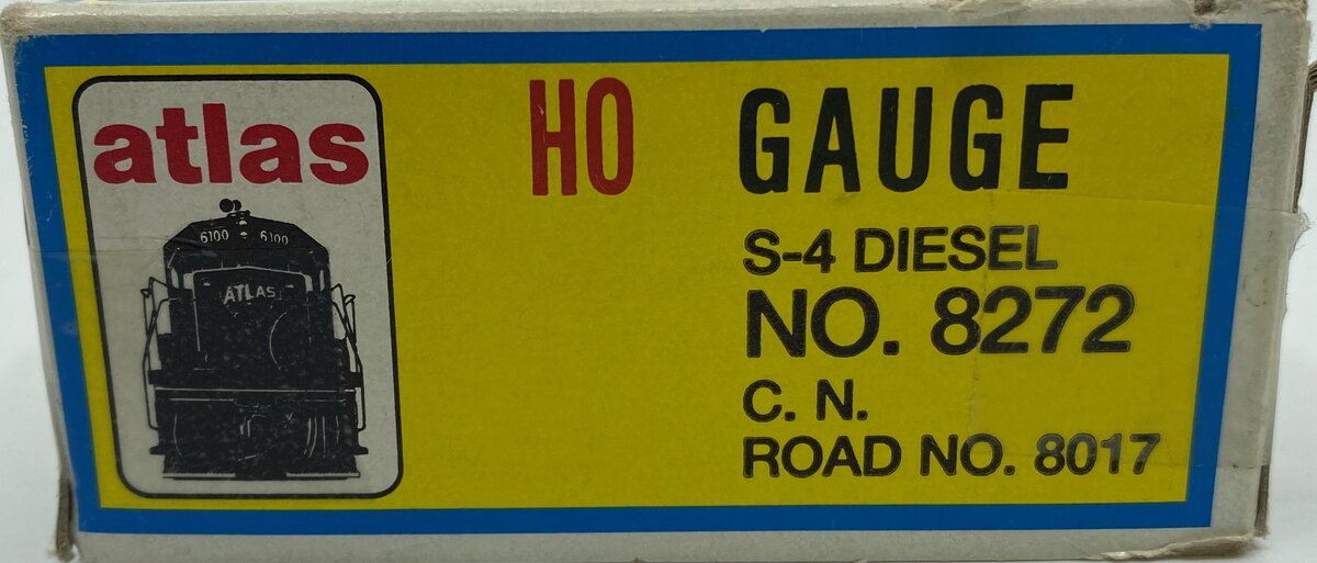 Atlas 8272 HO Canadian National S-4 Diesel Locomotive #8017 EX/Box