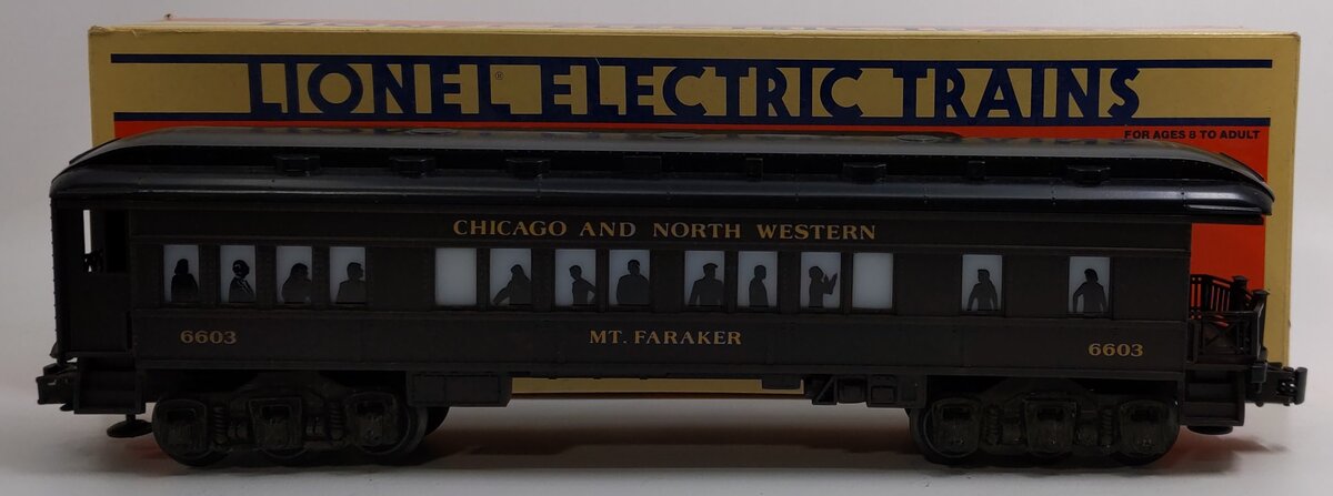 Lionel 6-16054 O Gauge Chicago & Northwestern Mt. Faraker Observation Car #6603 EX/Box