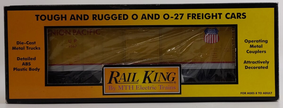 MTH 30-7430 O Gauge Union Pacific Rounded Roof Boxcar #9367 LN/Box