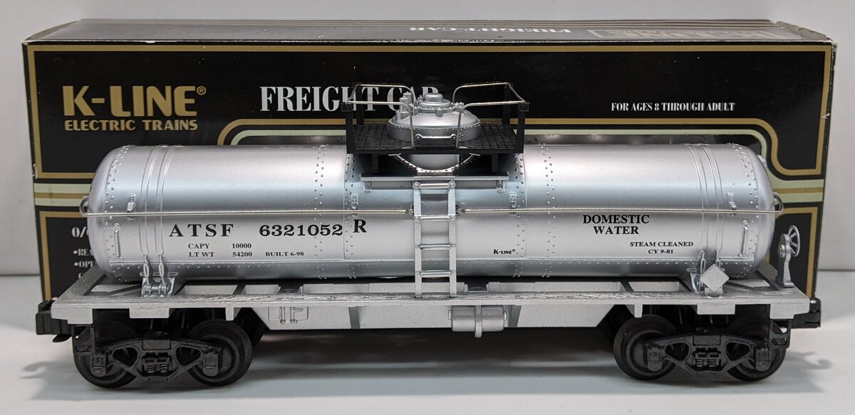 K-Line K632-1051A O Gauge Atchison, Topeka & Santa Fe Tank Car MT/Box