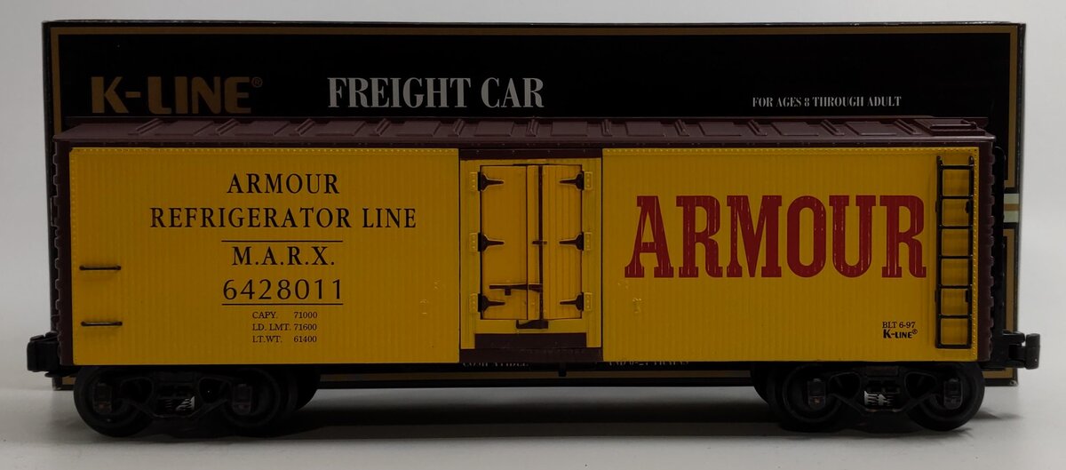 K-Line K642-8011 O Gauge Armour Classic Wood-Sided Refrigerator Car #6428011 LN/Box