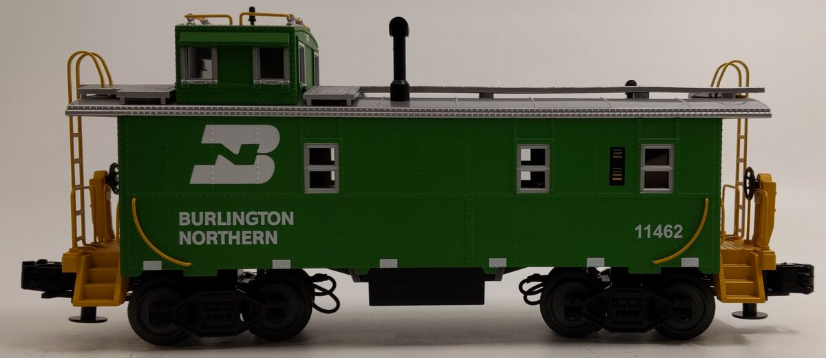 MTH 20-91026 O Gauge Burlington Northern Steel Caboose #11462 LN/Box