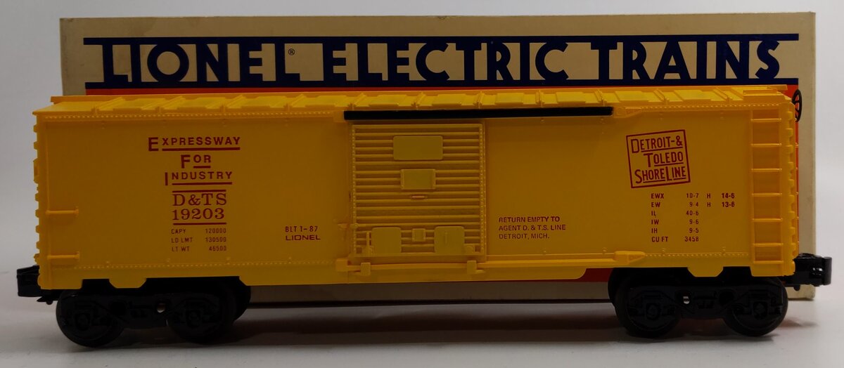 Lionel 6-19203 O Gauge Detroit & Toledo Shoreline Box Car NIB