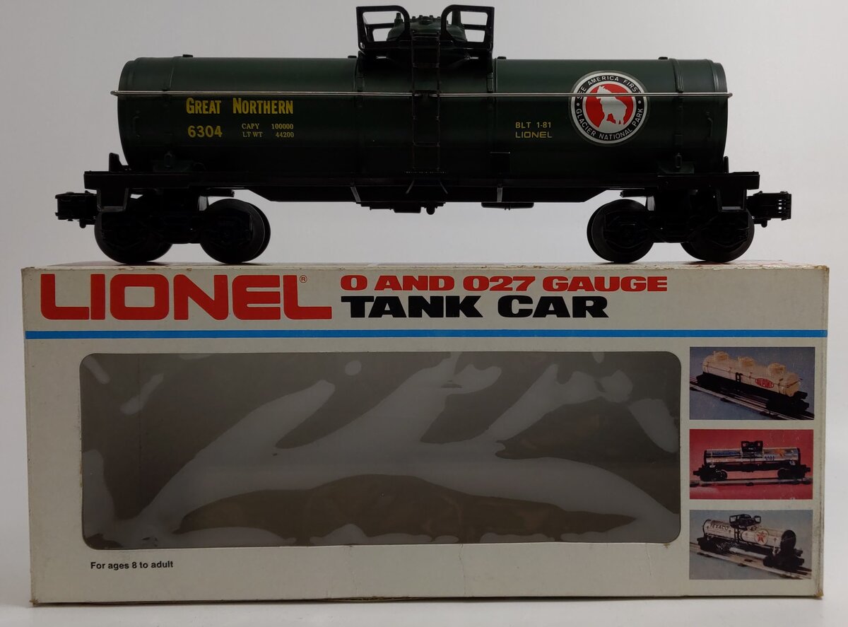 Lionel 6-6304 O Famous American Railroad Great Northern Single Dome Tank Car LN/Box