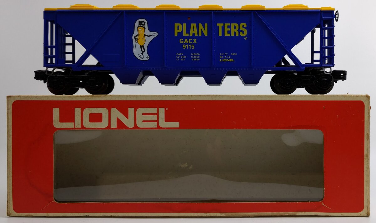 Lionel 6-9115 O Gauge Planters 4-Bay Billboard Hopper LN/Box