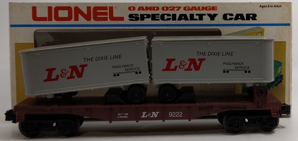 Lionel 6-9222 O Gauge Louisville and Nashville Flatcar with Vans LN/Box