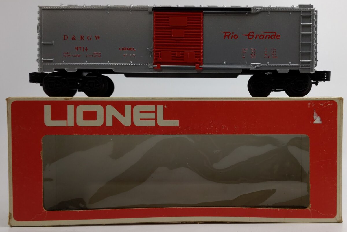 Lionel 6-9714 O Gauge Denver & Rio Grande Western Box Car LN/Box