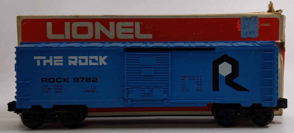 Lionel 6-9782 O Gauge The Rock Boxcar