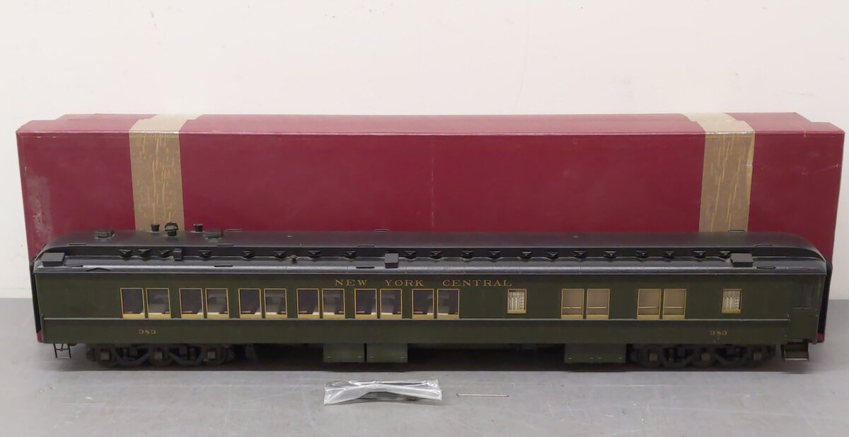 J&M One Gauge Brass NYC Pullman Passenger Car #383 EX/Box