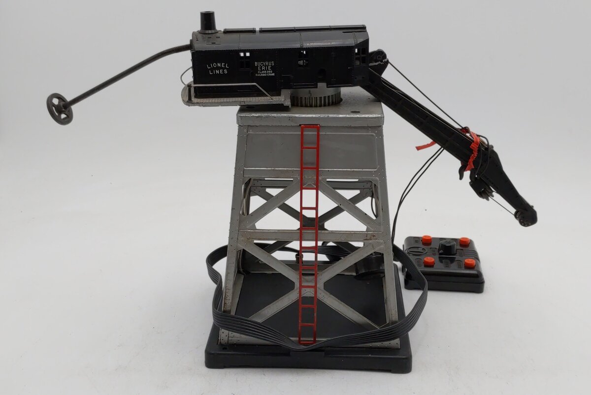 Lionel 182 Vintage O Gantry Crane w/Black Smoke Stack VG