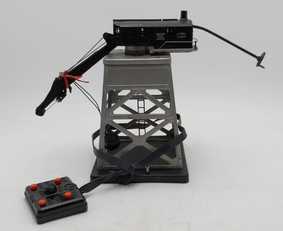 Lionel 182 Vintage O Gantry Crane w/Black Smoke Stack VG