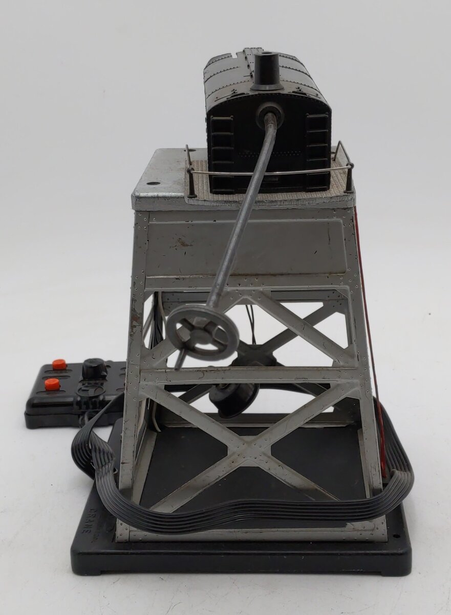 Lionel 182 Vintage O Gantry Crane w/Black Smoke Stack VG