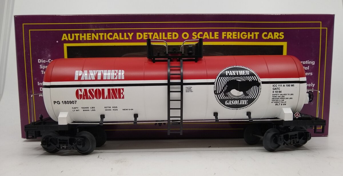 MTH 20-96089 O Panther Gasoline Company Tank Car #180907 LN/Box