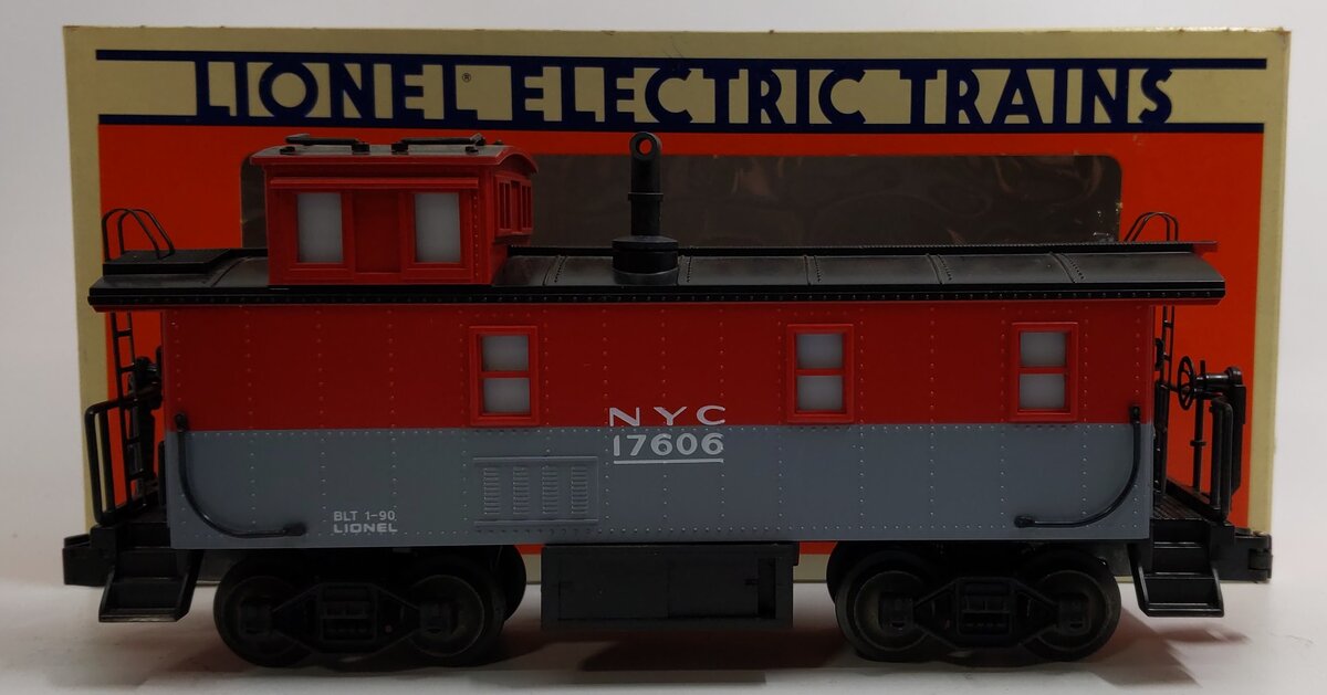 Lionel 6-17606 O Gauge New York Central Illuminated Caboose w/ Smoke LN/Box