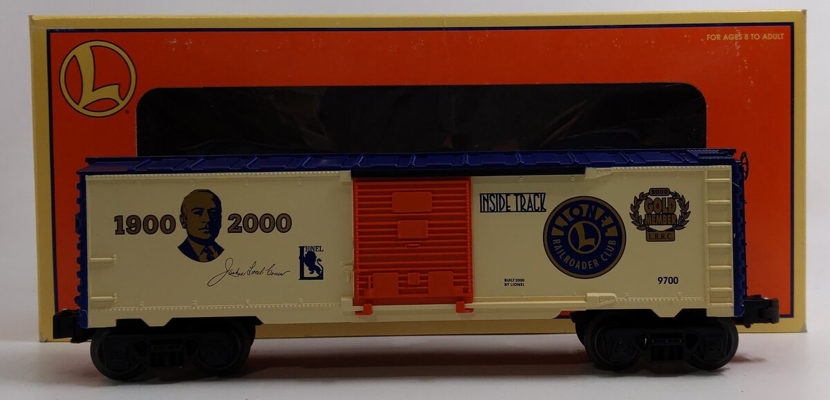 Lionel 6-19991 O Gauge LRRC 2000 Gold Member Box Car #9700 LN/Box