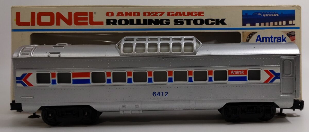 Lionel 6-6412 O Gauge Amtrak Vista Dome Passenger Car #6412 LN/Box
