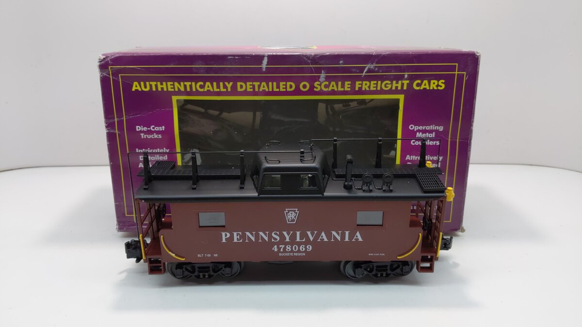 MTH 20-91014 O Gauge Pennsylvania Railroad N-8 Steel Caboose #478069 LN/Box