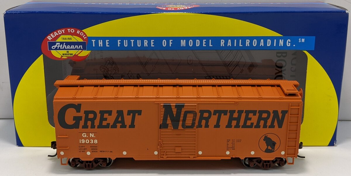 Athearn 70469 HO Scale Great Northern 40' Box Car #19038