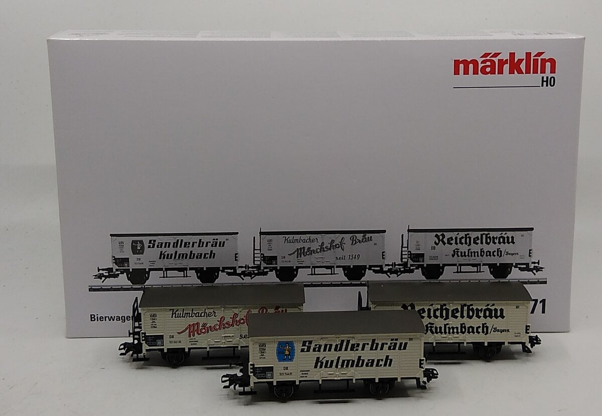 Marklin 48771 Z Scale Kulmbach Beer 3-Car Set