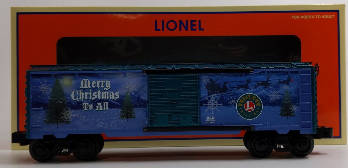 Lionel 6-25033 O Gauge 2007 Christmas Boxcar LN/Box