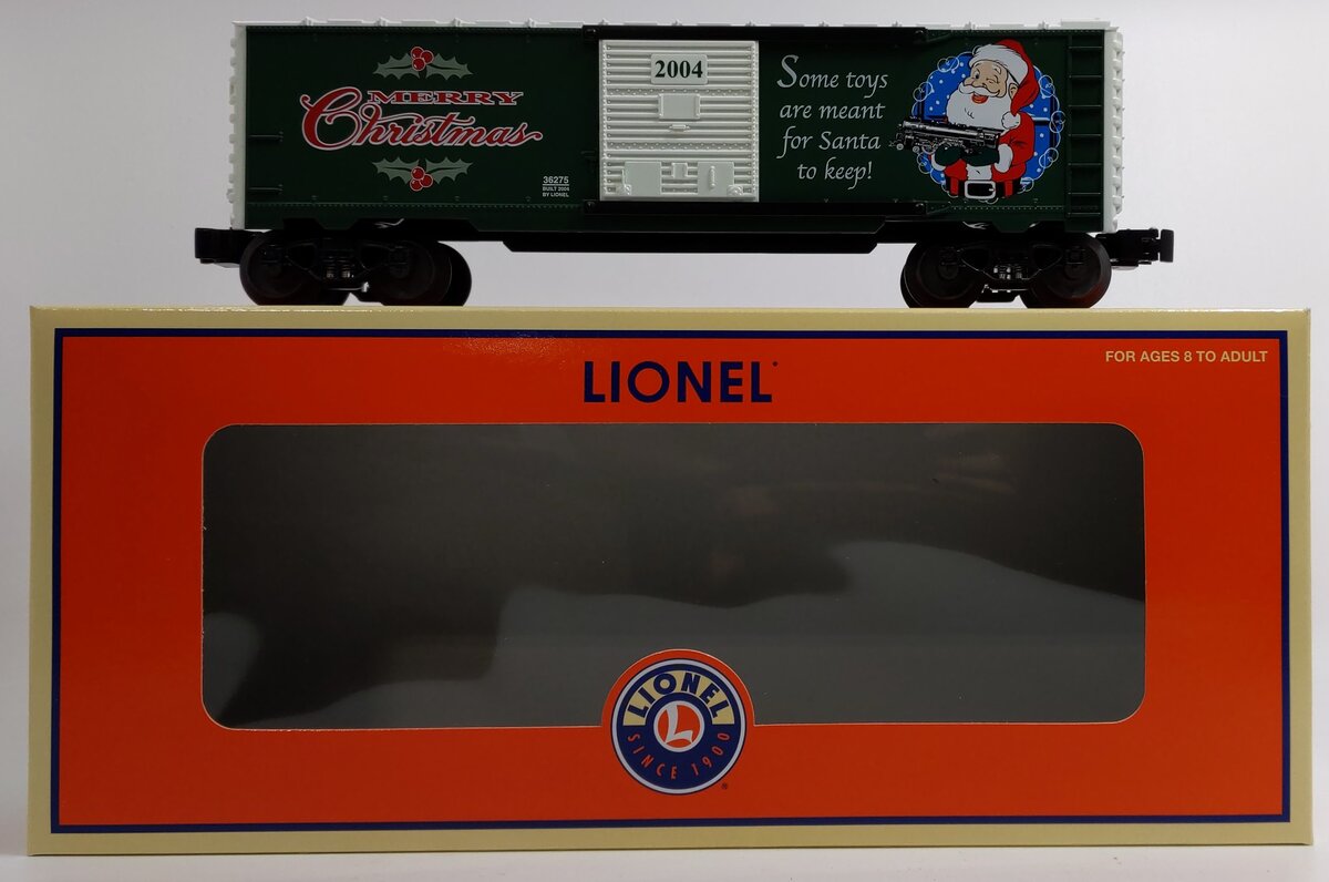 Lionel 6-36275 O Gauge 2004 Christmas Boxcar LN/Box
