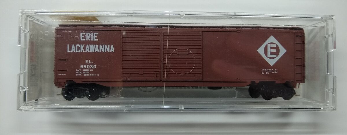 Micro-Trains 07800050 N Erie Lackawanna 50' Double Side Door Auto Boxcar #65030 LN/Box