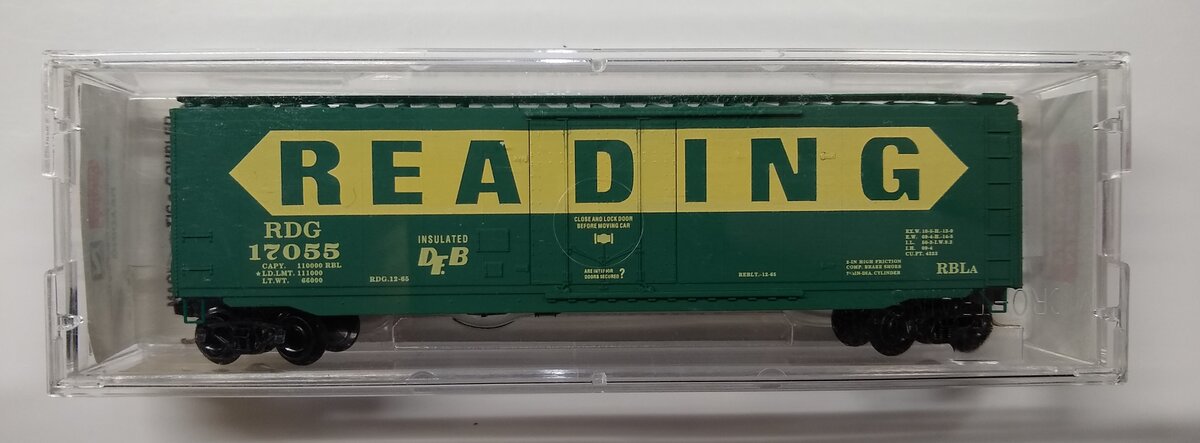 Micro-Trains 03200320 N Scale Reading 50' Standard Plug Door Boxcar #17055 LN/Box