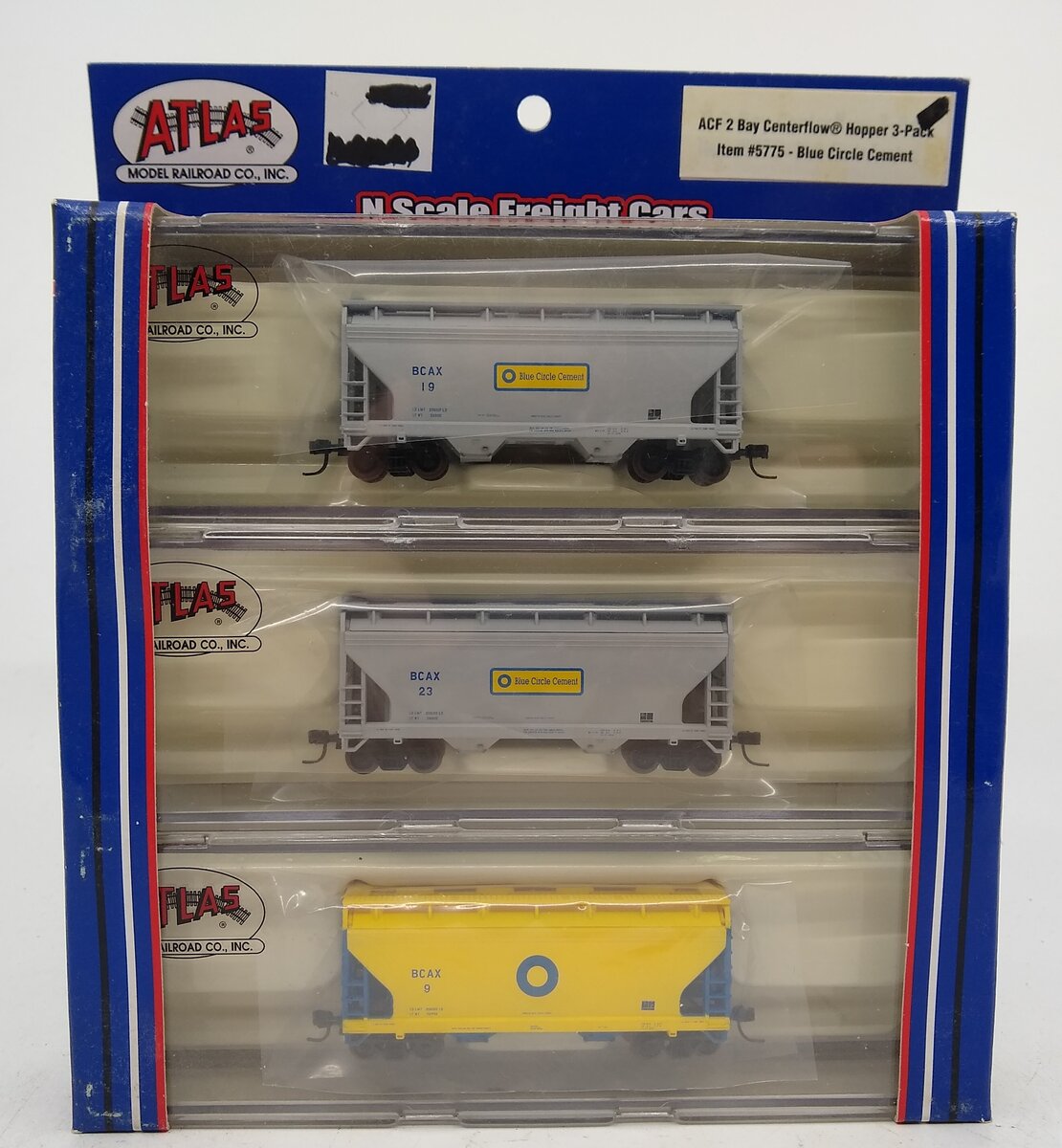 Atlas 5775 N ACF 2-Bay Center Flow Hopper 3 pk Blue Circle Cement