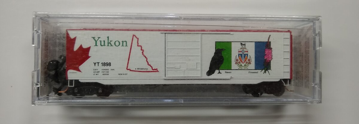 Micro-Trains 07700157 N Scale Yukon Territory Car 50' Standard Boxcar #1898
