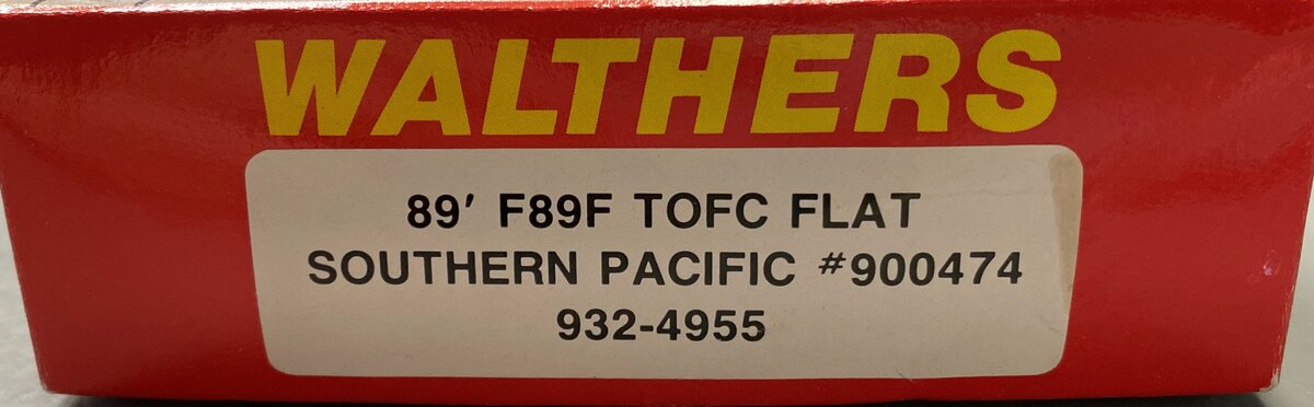 Walthers 932-4955 HO Scale Southern Pacific 89' F89F TOFC Flatcar Kit #900474