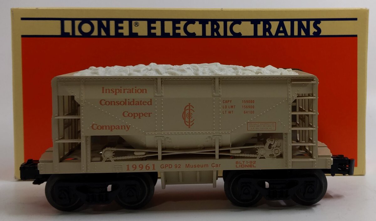 Lionel 6-19961 O Gauge Inspiration Consolidated Copper Ore Car #19961 NIB