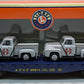 Lionel 6-17563 O Gauge Santa Fe Flatcar w/ Two 1953 Pickups LN/Box