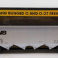 MTH 30-7510 O Gauge Norfolk Southern 4-Bay Hopper #10003 LN/Box