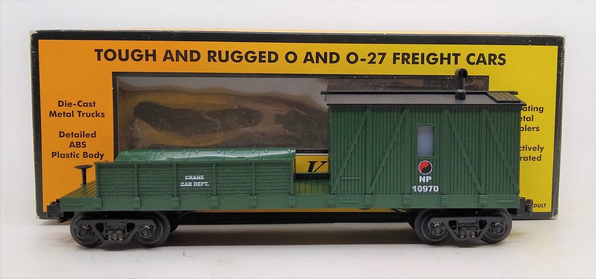 MTH 30-7913 O Gauge Northern Pacific Crane Tender Car #10970