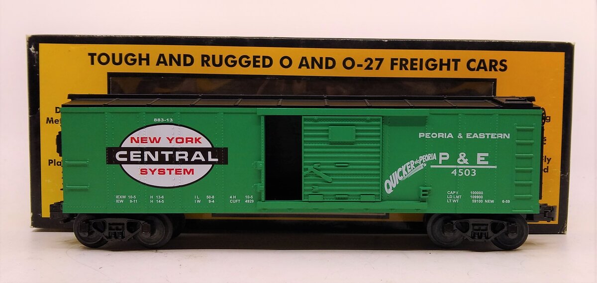 MTH 30-7414 O Gauge New York Central Boxcar #4503