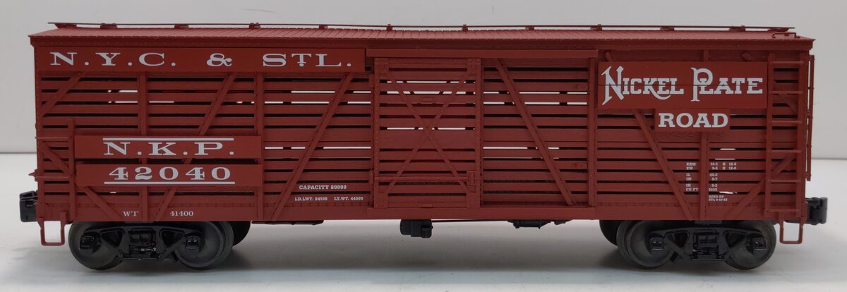 Lionel 6-82315 O Nickel Plate Road ACF 40-Ton Stock Car 3-Rail #42040 LN/Box
