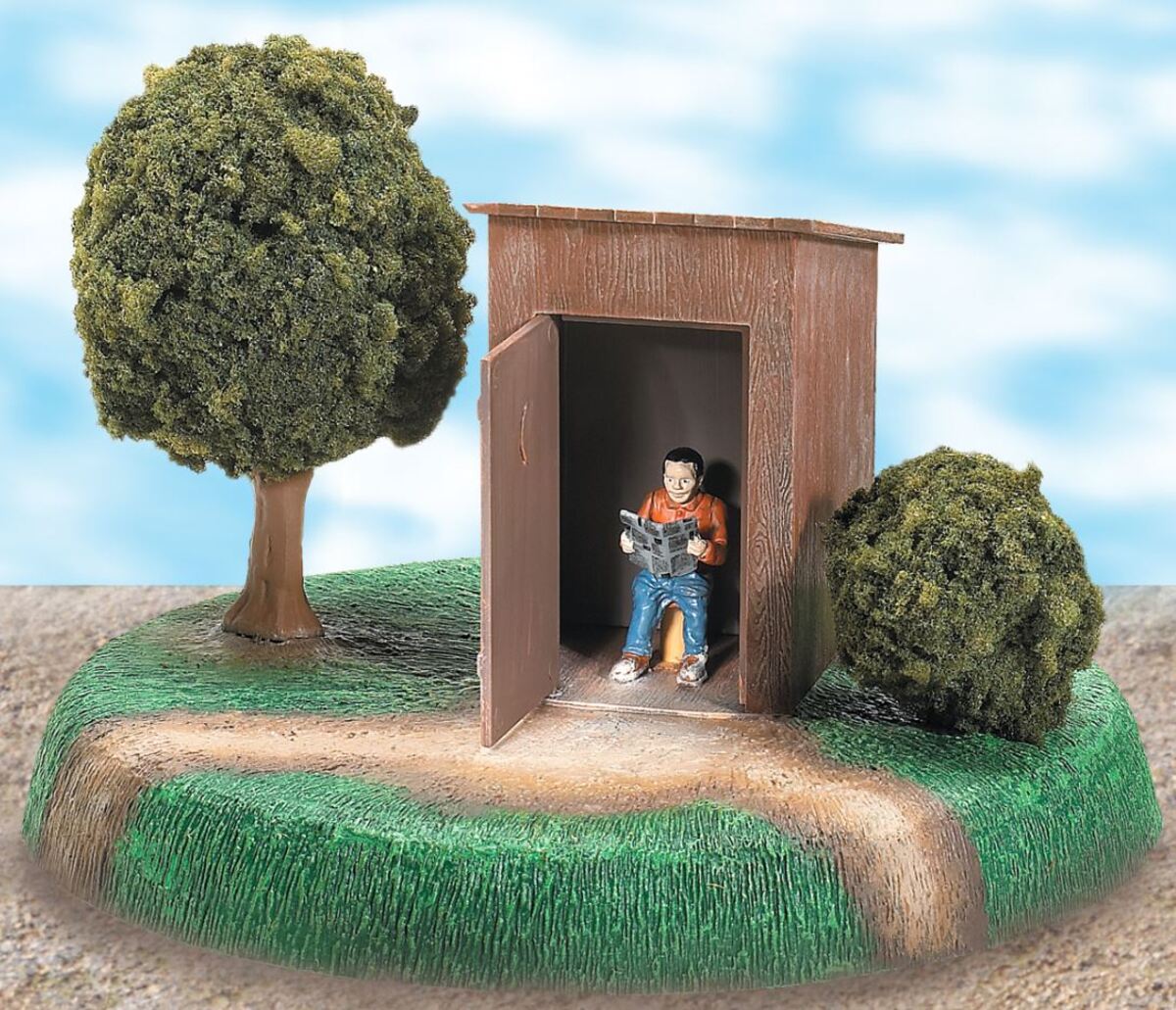 Lionel 6-34150 O The Reading Room Operating Outhouse