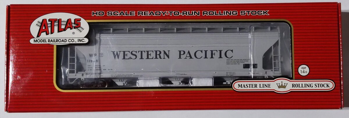 Atlas 20001417 HO Western Pacific ACF 4650 Centerflow Hopper #11949