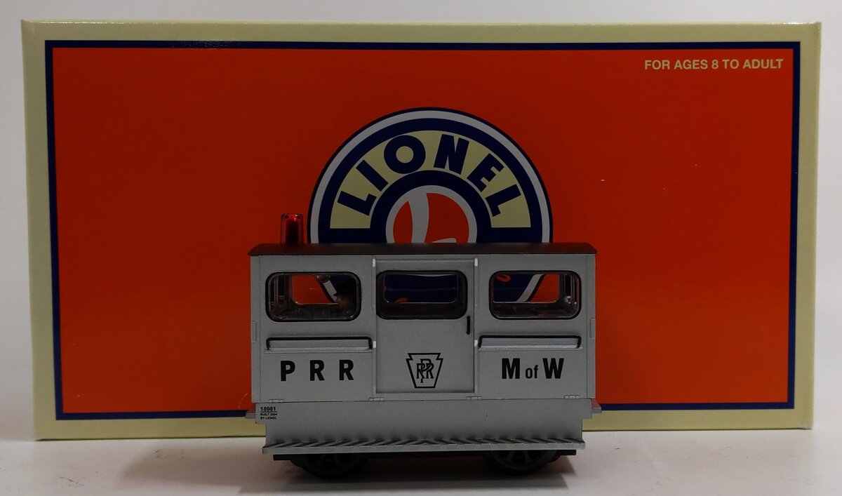 Lionel 6-18981 O Gauge Pennsylvania MOW Speeder EX/Box