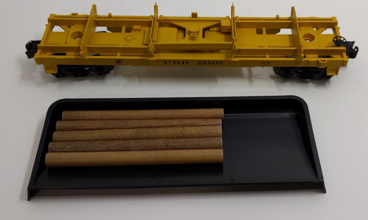 Lionel 6-26805 O Gauge Pennsylvania Operating Log Dump Car LN/Box