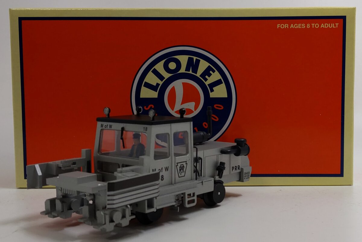 Lionel 6-28403 O Gauge Pennsylvania MOW Ballast Tamper #18 LN/Box