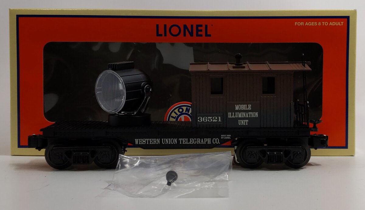 Lionel 6-36521 O Gauge LRRC Western Union Telegraph Co. Searchlight Caboose LN/Box