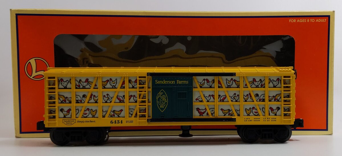 Lionel 6-19882 O Gauge Sanderson Farms Poultry Car LN/Box