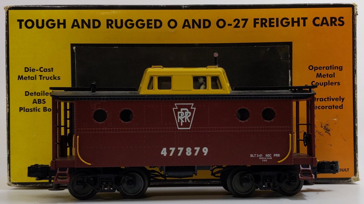 MTH 30-7730 O Gauge Pennsylvania N5C Porthole Illuminated Caboose #477879 NIB